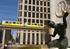 The Spirit of Detroit 16 - Yellow Michelin People Mover