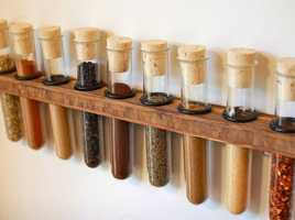 Test Tube Spice Rack